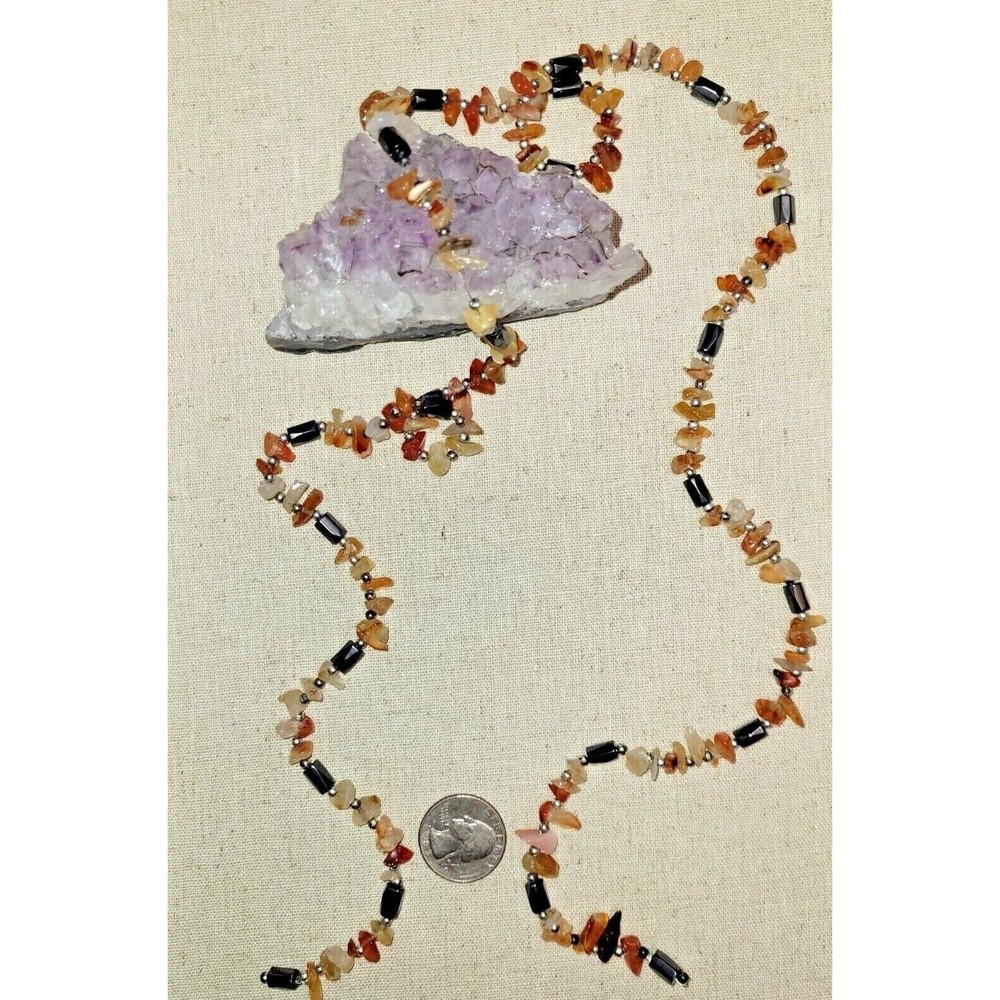 Magnetic Hematite Agate Beaded Open End Wrap Necklace Bracelet